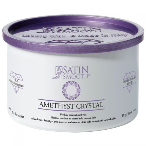 Satin Smooth Amethyst crystal Soft Wax 14oz - SSW14AC
